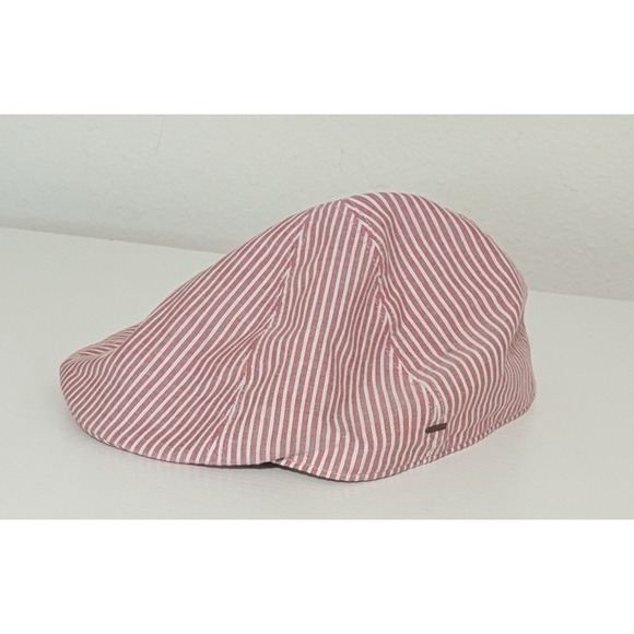 Bailey of Hollywood Breed Newsboy Cap Men's Size XL Red Stripes Baker Boy Gatsby - Picture 2 of 10